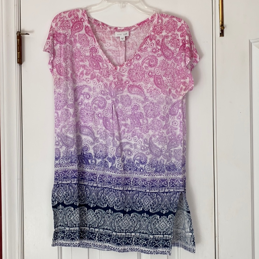 J. Jill linen v-neck top